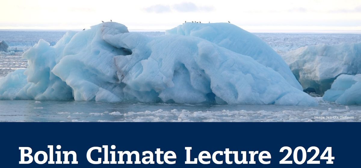 Bolin Climate Lecture 2024 - When giants falter: Tipping points in Greenland and Antarctica