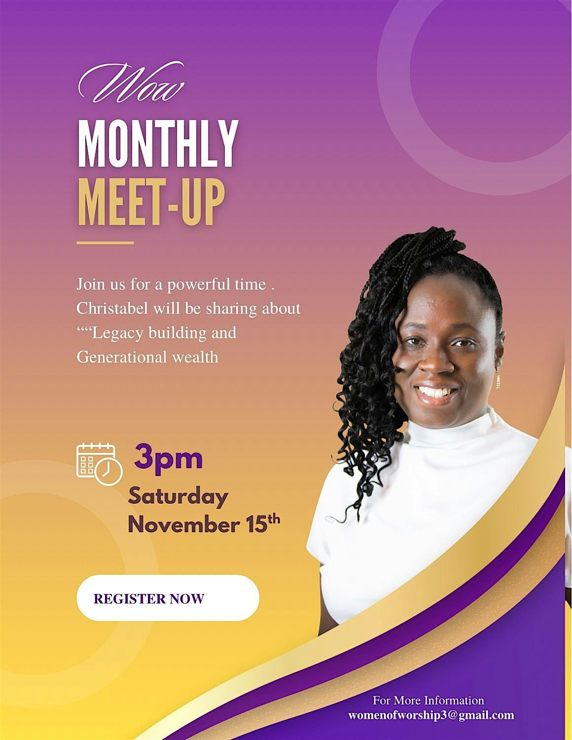 WoW Monthly Meet-Up.