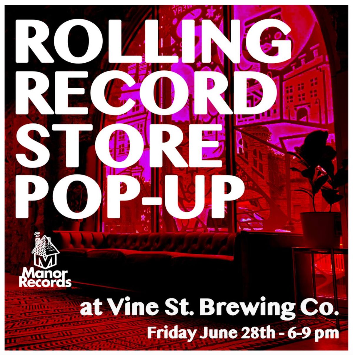 Manor Records Rolling Record Store @ Vine St. Brewing