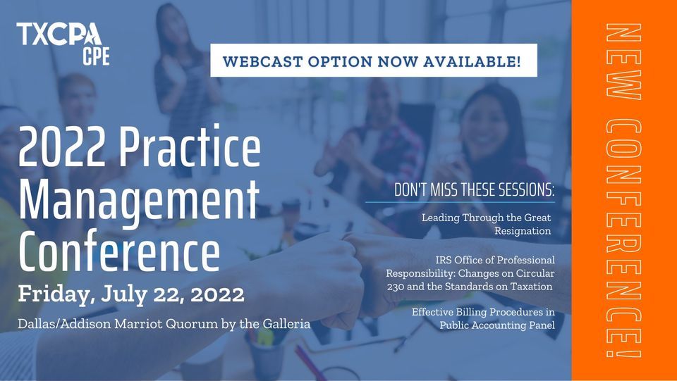 2022 Practice Management Conference, Dallas/Addison Marriott Quorum by