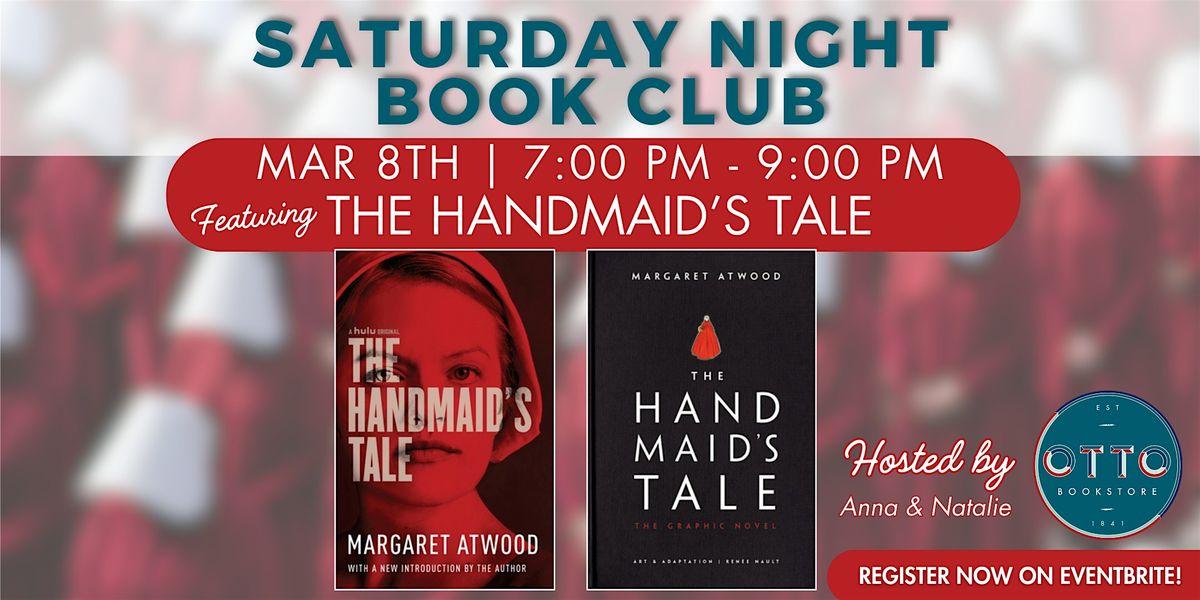 Saturday Night Book Club featuring The Handmaid's Tale