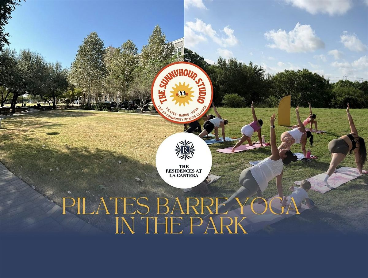 Pilates Barre Yoga at La Cantera Park