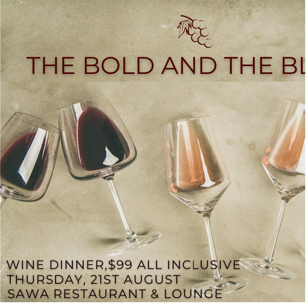 Bold & Blind Wine Dinner by Chef Gino Echavez at Sawa Merrick Park