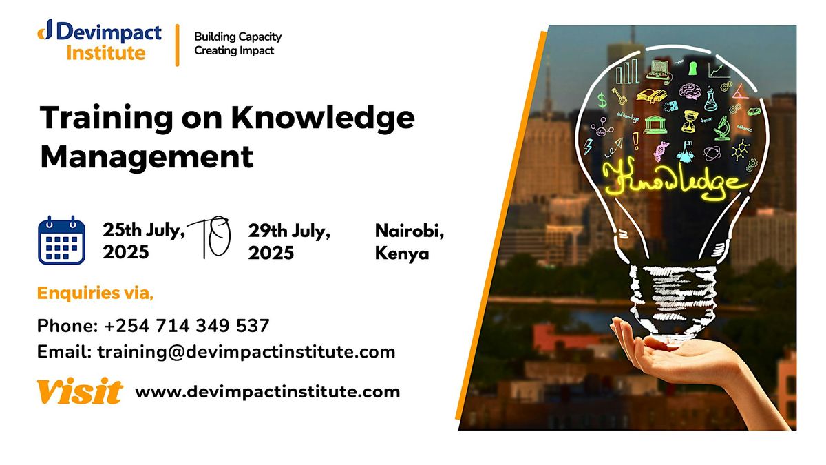 Training on Knowledge Management