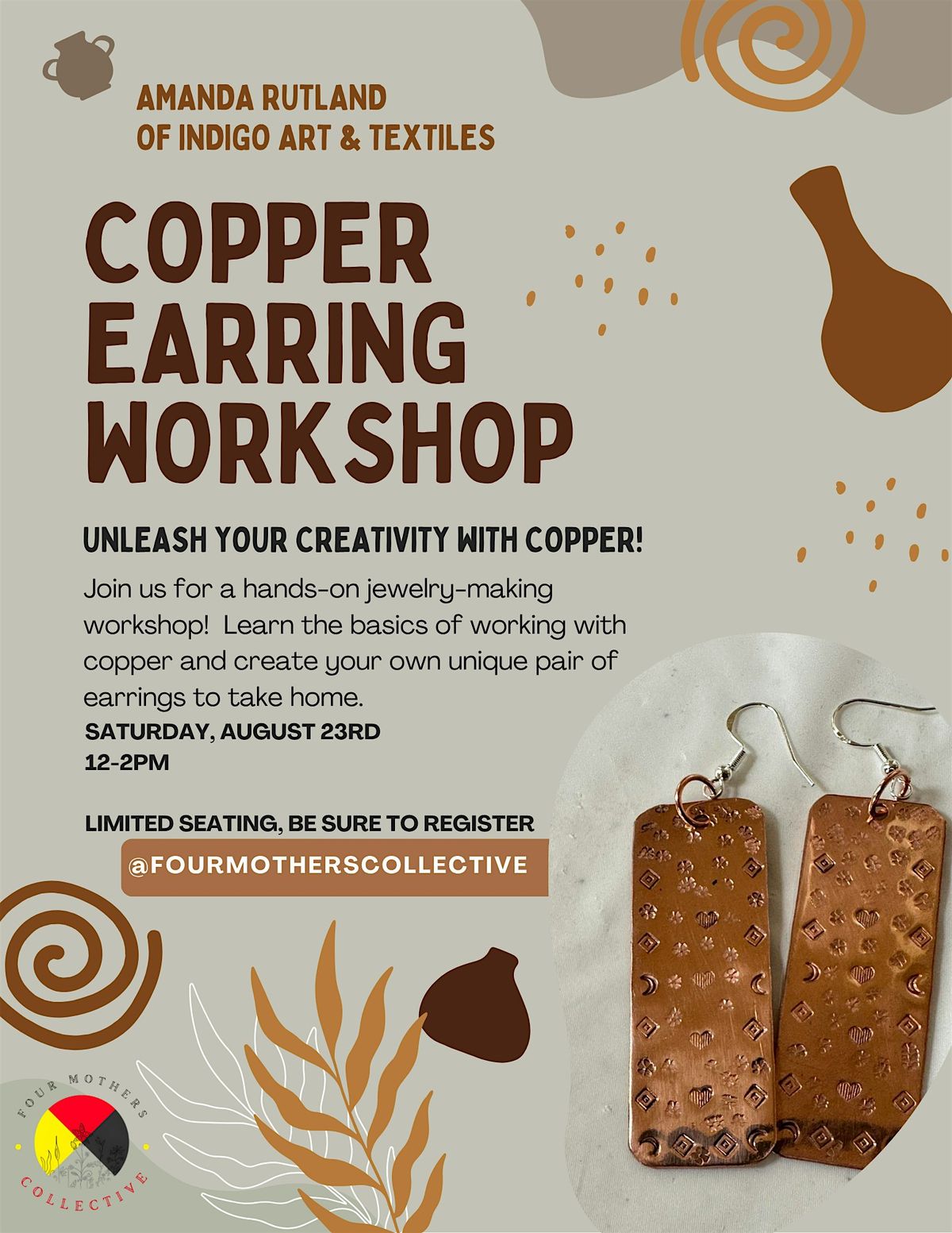 Copper Earring Workshop