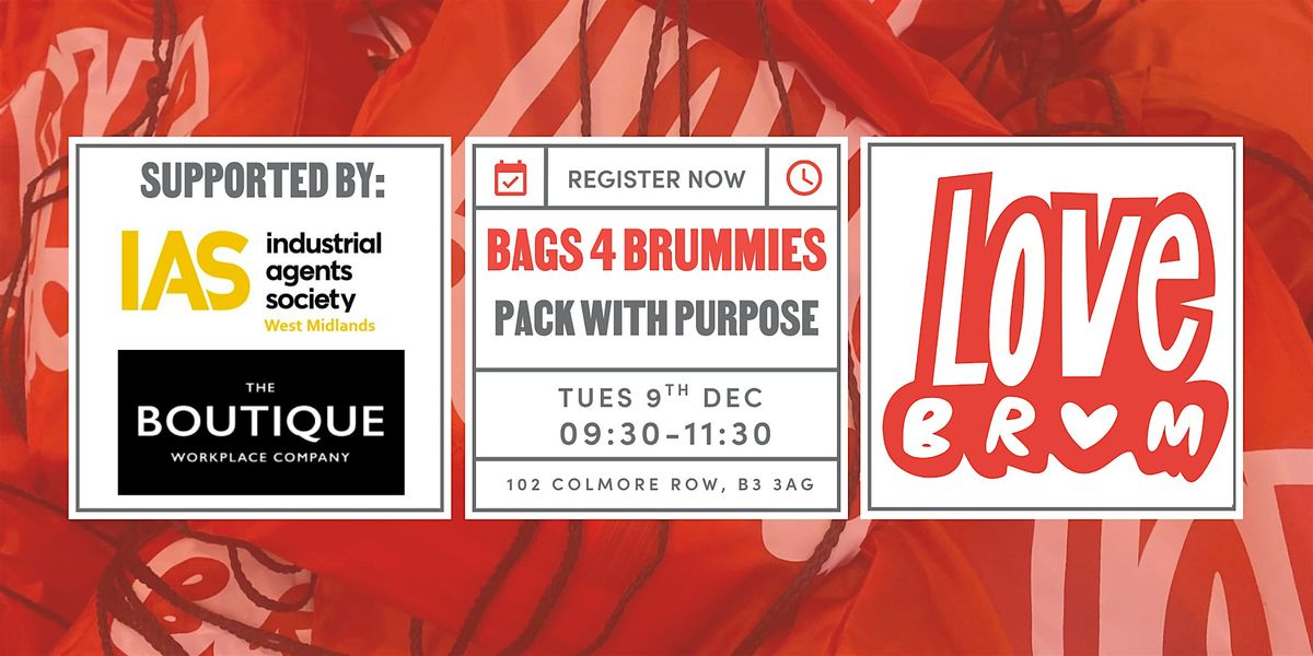 LoveBrum Presents: Bags for Brummies: Pack with Purpose