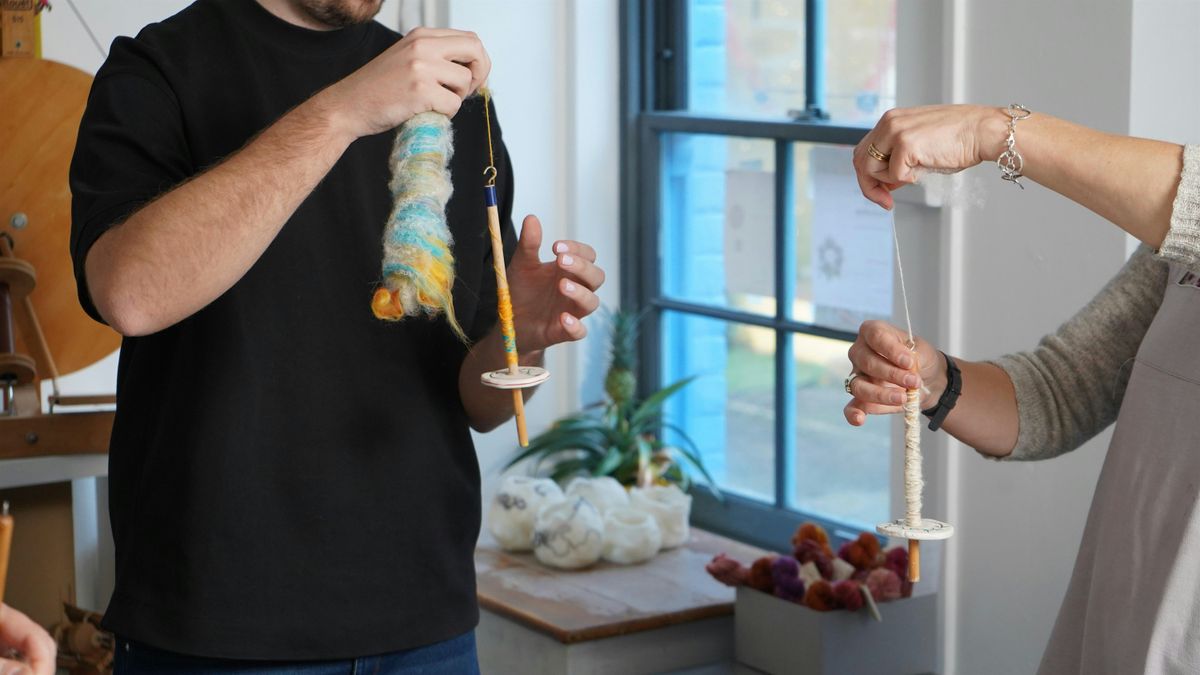 Drop Spindle Spinning at Muswell Hill Creatives Make & Mend Festival