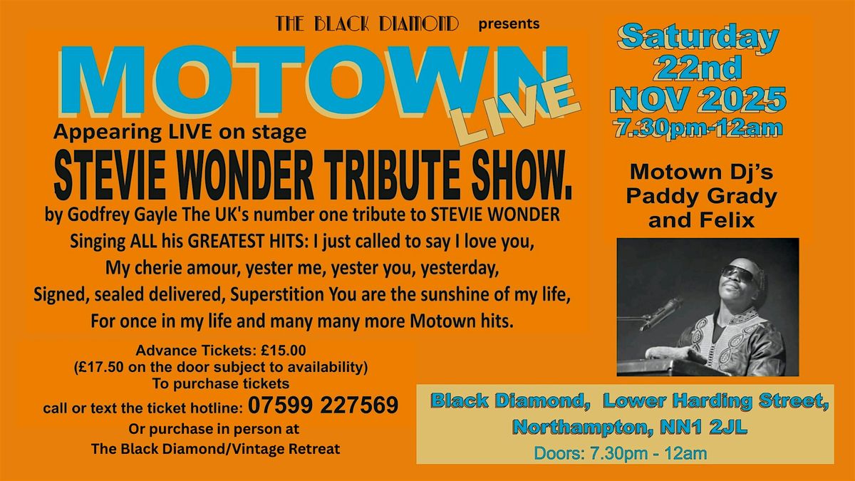 Motown Live - With Stevie Wonder Tribute Show