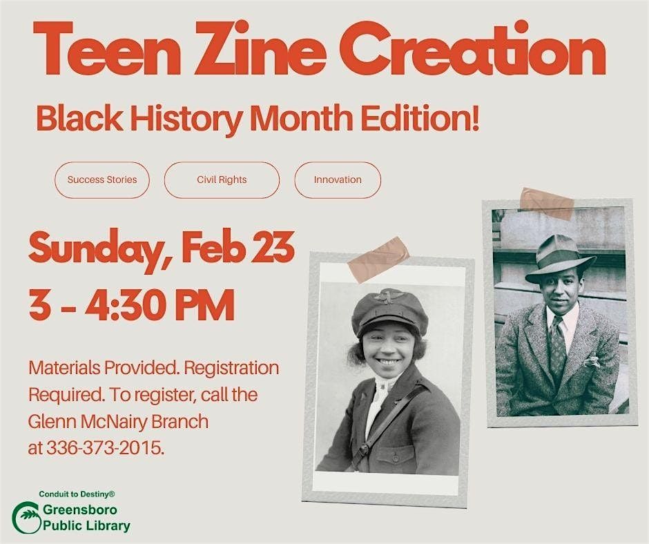 Teen Zine Creation - Black History Month Edition