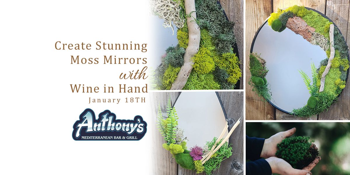 Create Stunning Moss Mirrors with Wine in Hand