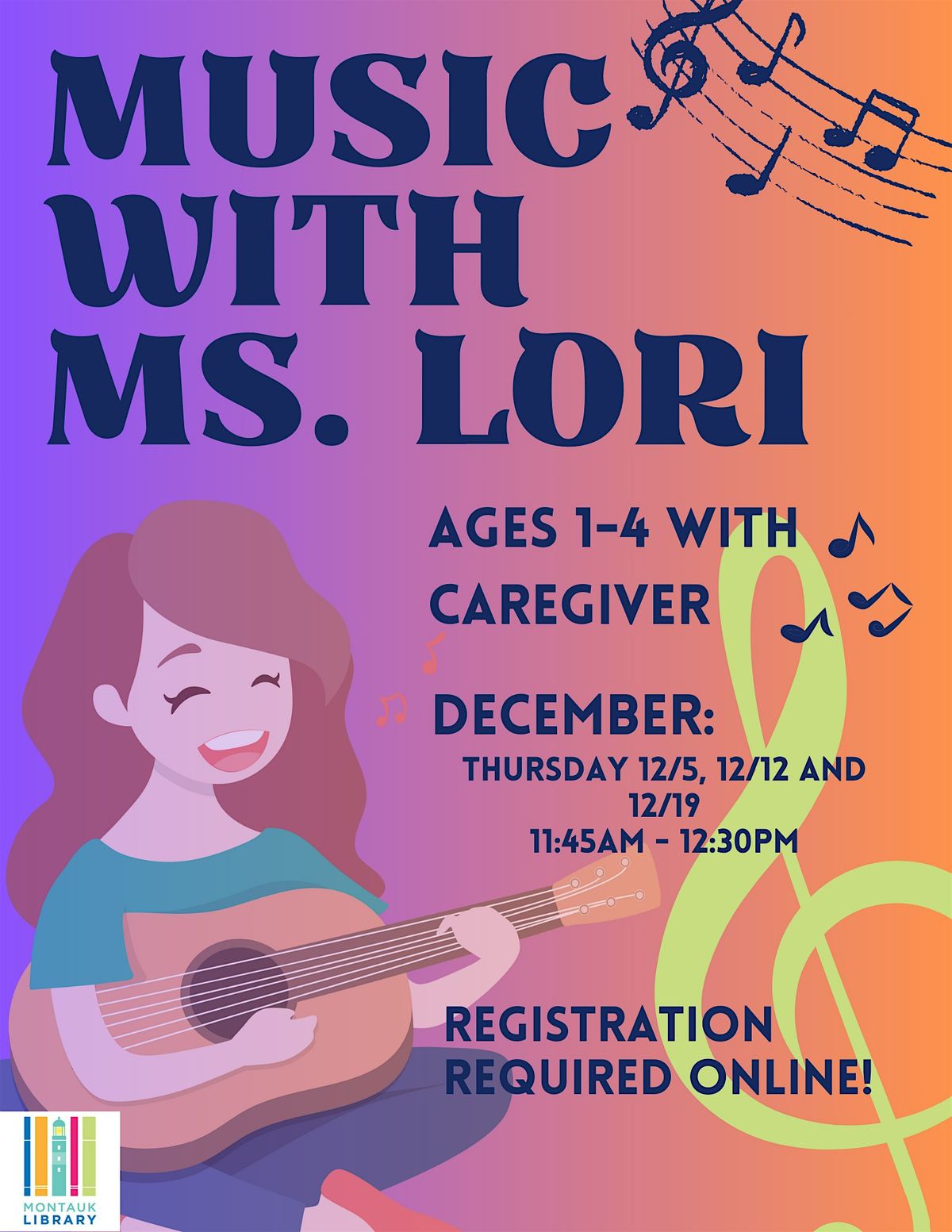 Sharing Music with Ms. Lori  - Ages 1-4