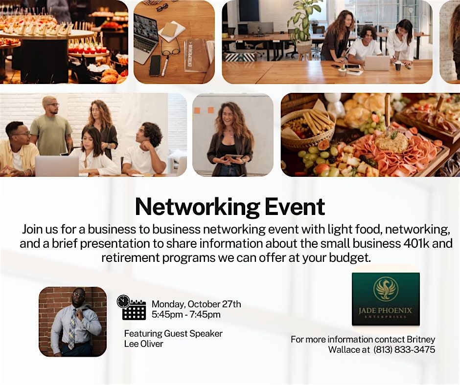 Small Business Networking Event: 401(k) & Retirement Solutions
