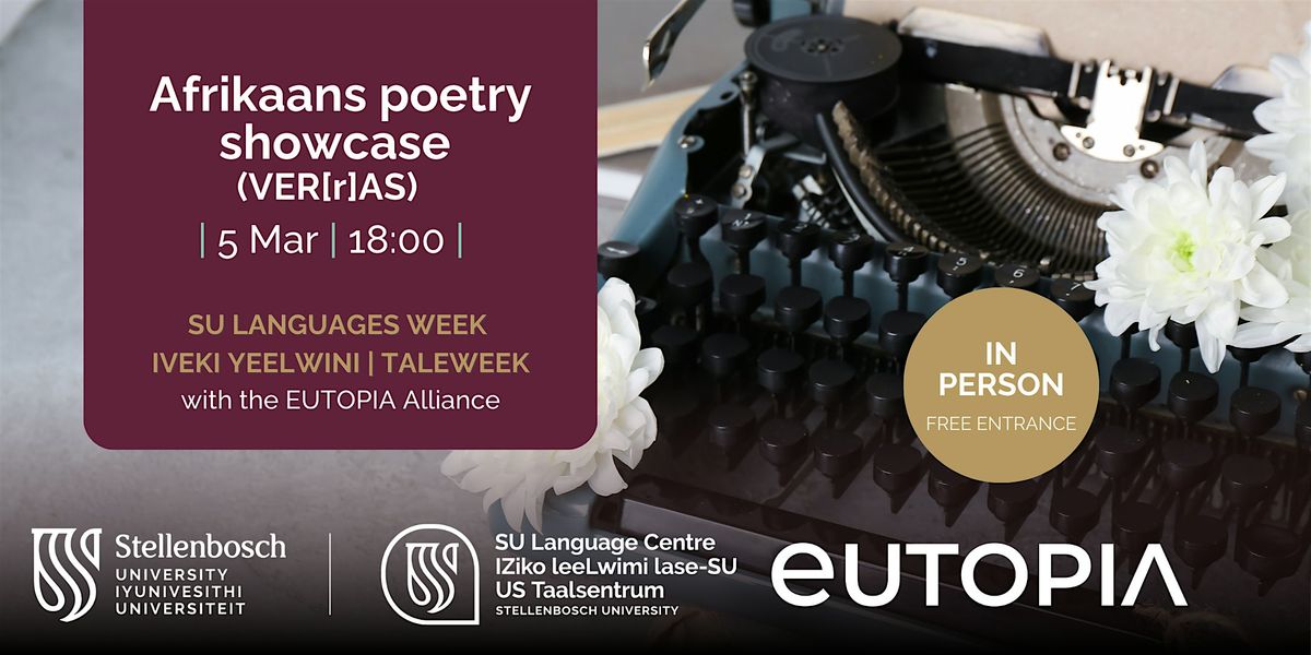 SU Languages Week | Afrikaans Poetry Showcase (VER[r]AS)