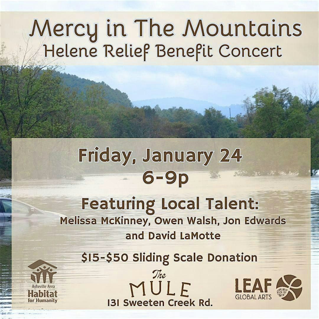 Mercy in the Mountains: Helene Relief Benefit Concert