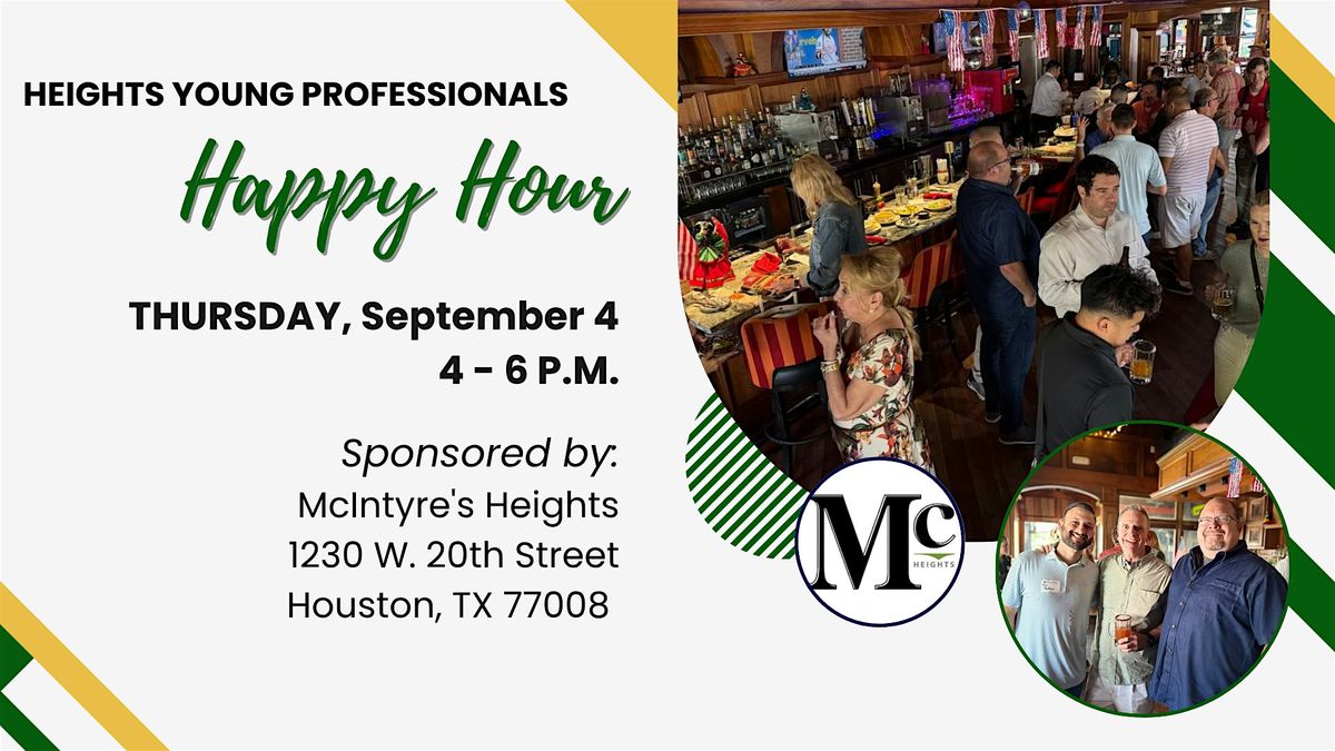 Heights Young Professionals Happy Hour