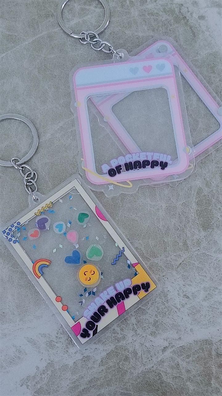 Shrink Art Shaker Keychain