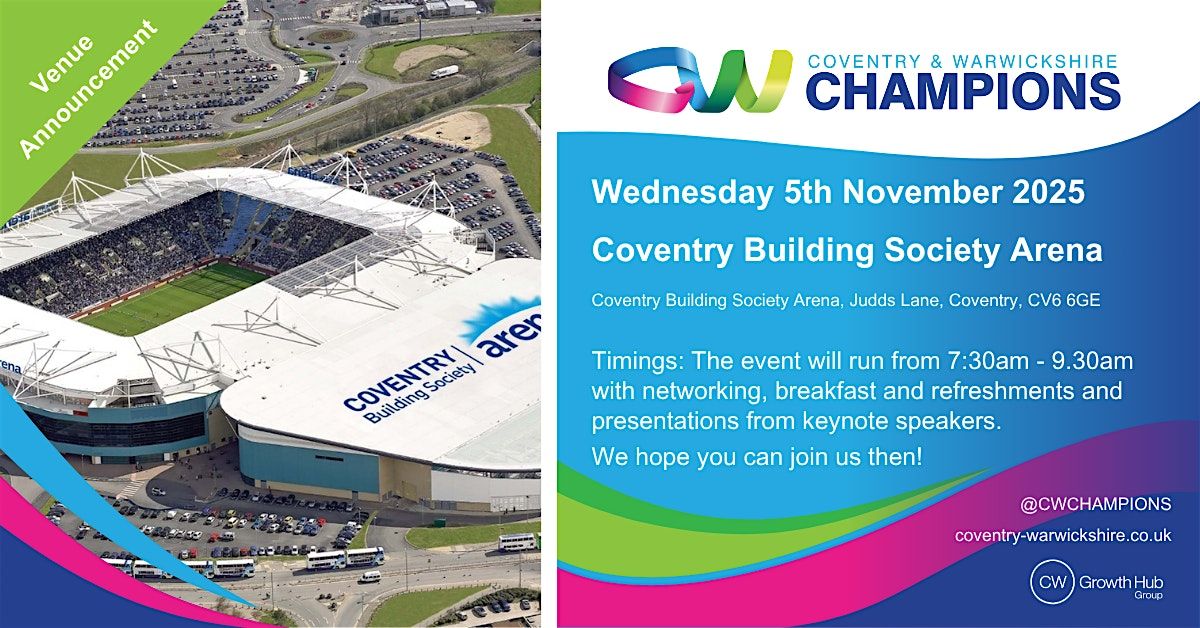 Coventry & Warwickshire Champions - November 2025