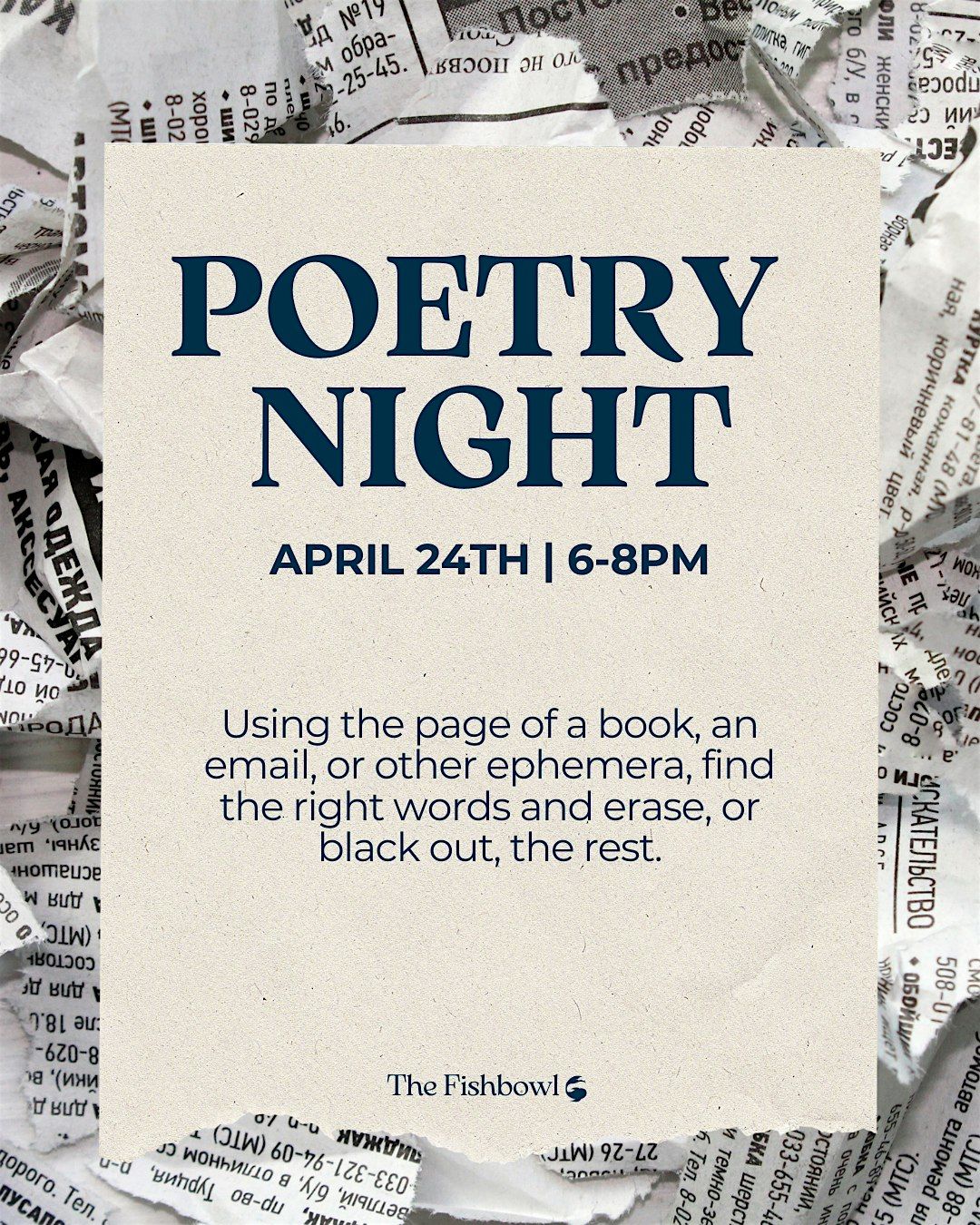 Poetry Night at The Fishbowl