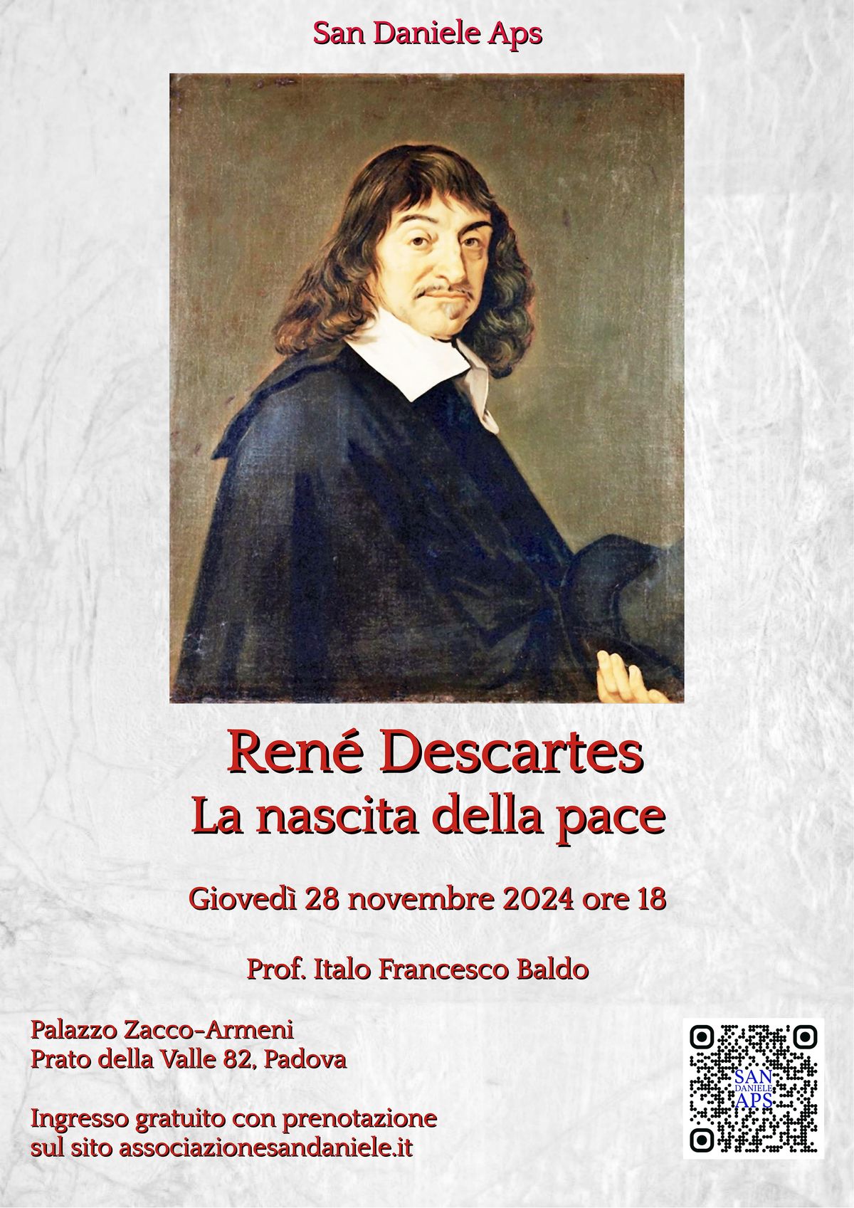 Ren\u00e9 Descartes e la nascita della pace