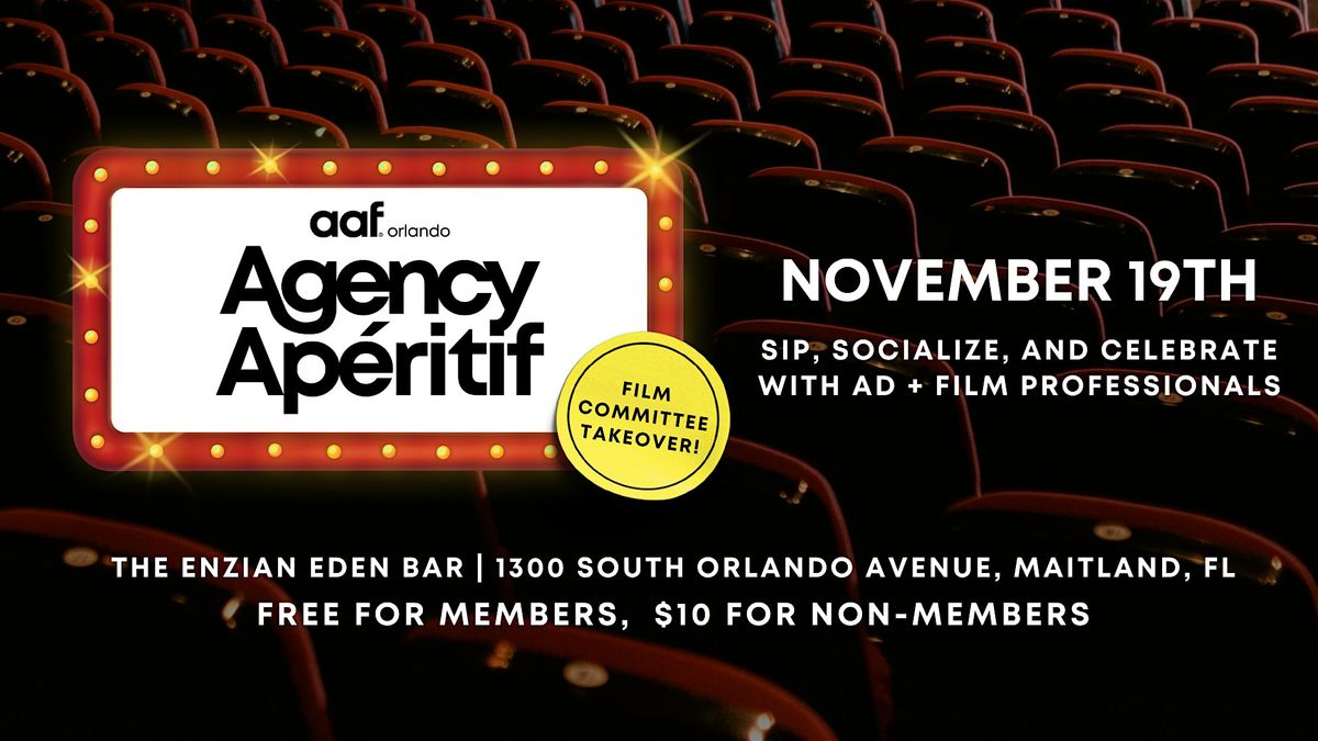 Agency Ap\u00e9ritif: Connect w\/Ad & Film Professionals @ The Enzian Eden Bar