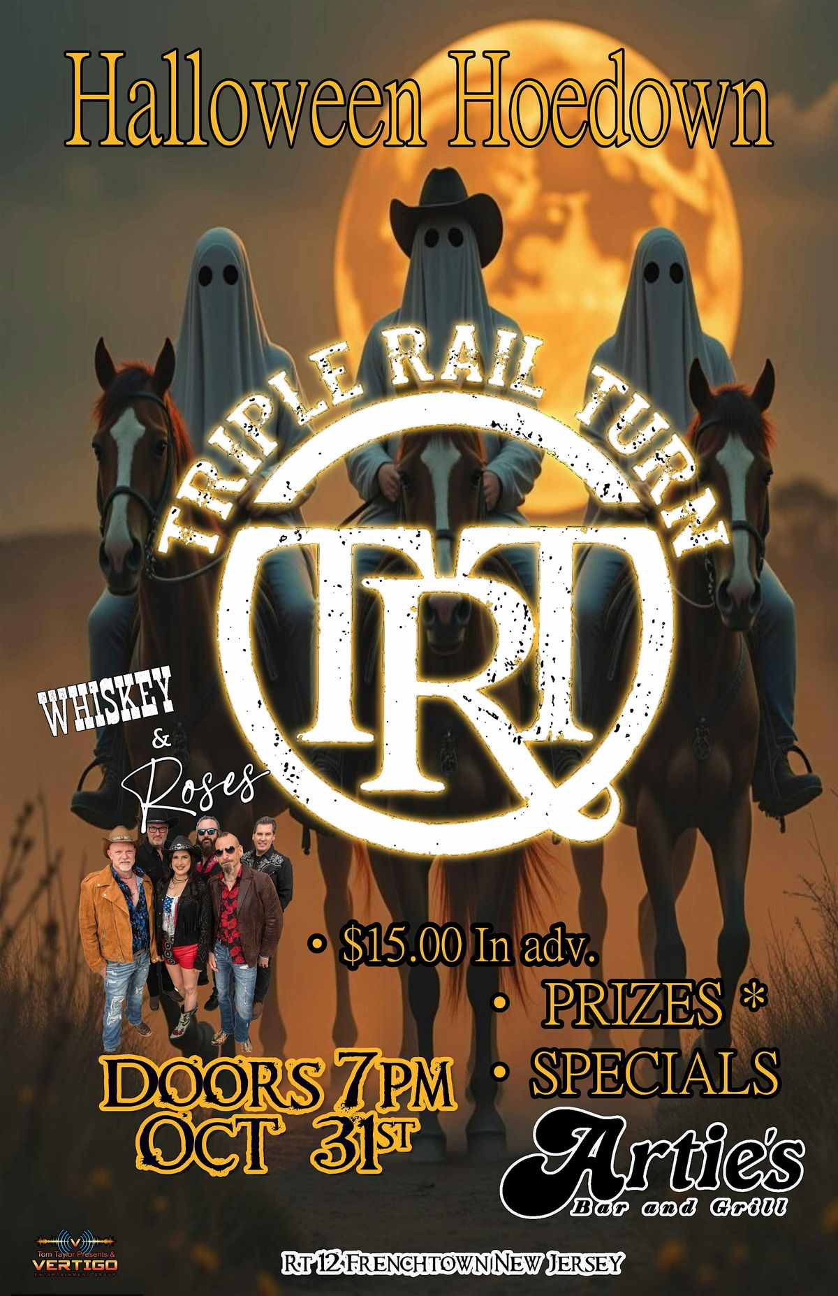 HALLOWEEN HOEDOWN  with TRIPLE RAIL TURN and WHISKEY and ROSES