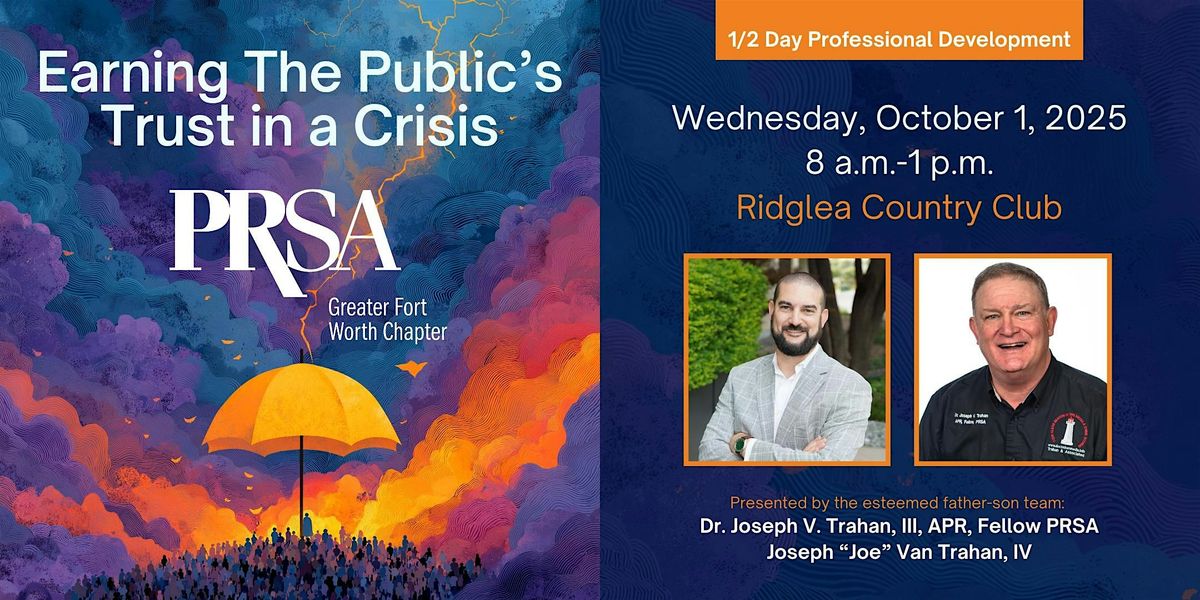 Earning The Public\u2019s Trust in a Crisis
