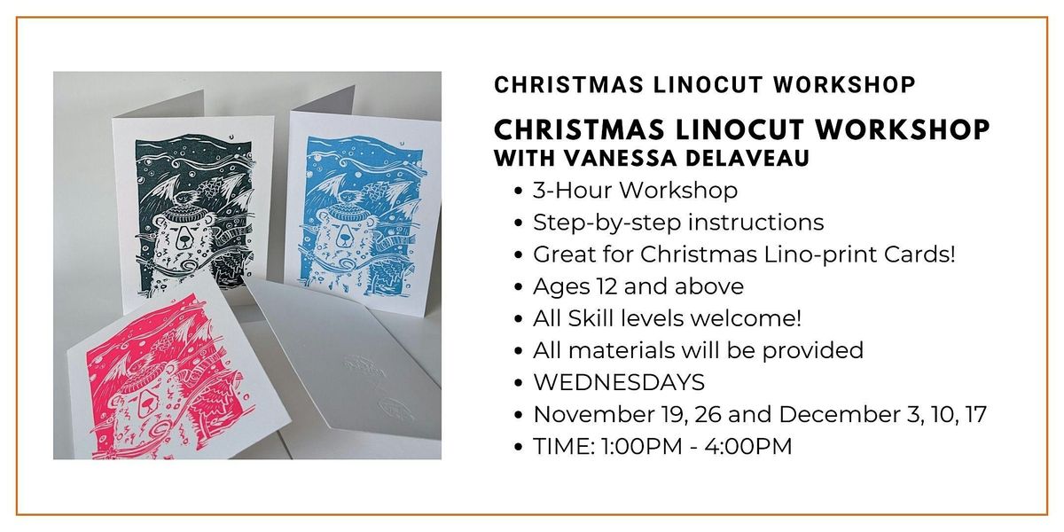 Christmas Linocut Workshop with Vanessa Delaveau
