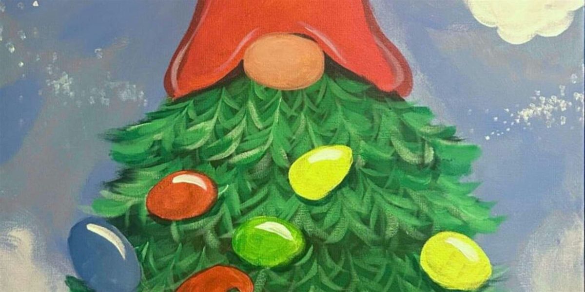 Holiday Cheerful Gnome - Paint and Sip by Classpop!\u2122