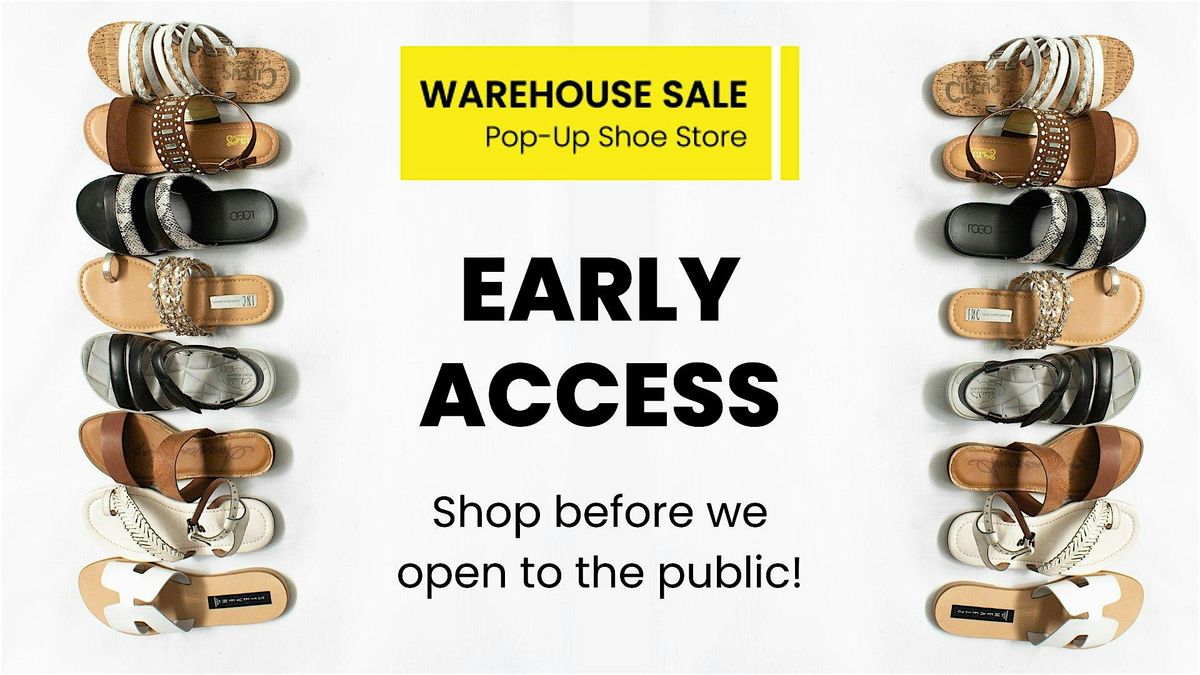 EARLY ACCESS to the Warehouse Sale Pop-Up Shoe Store in Woodbridge, NJ