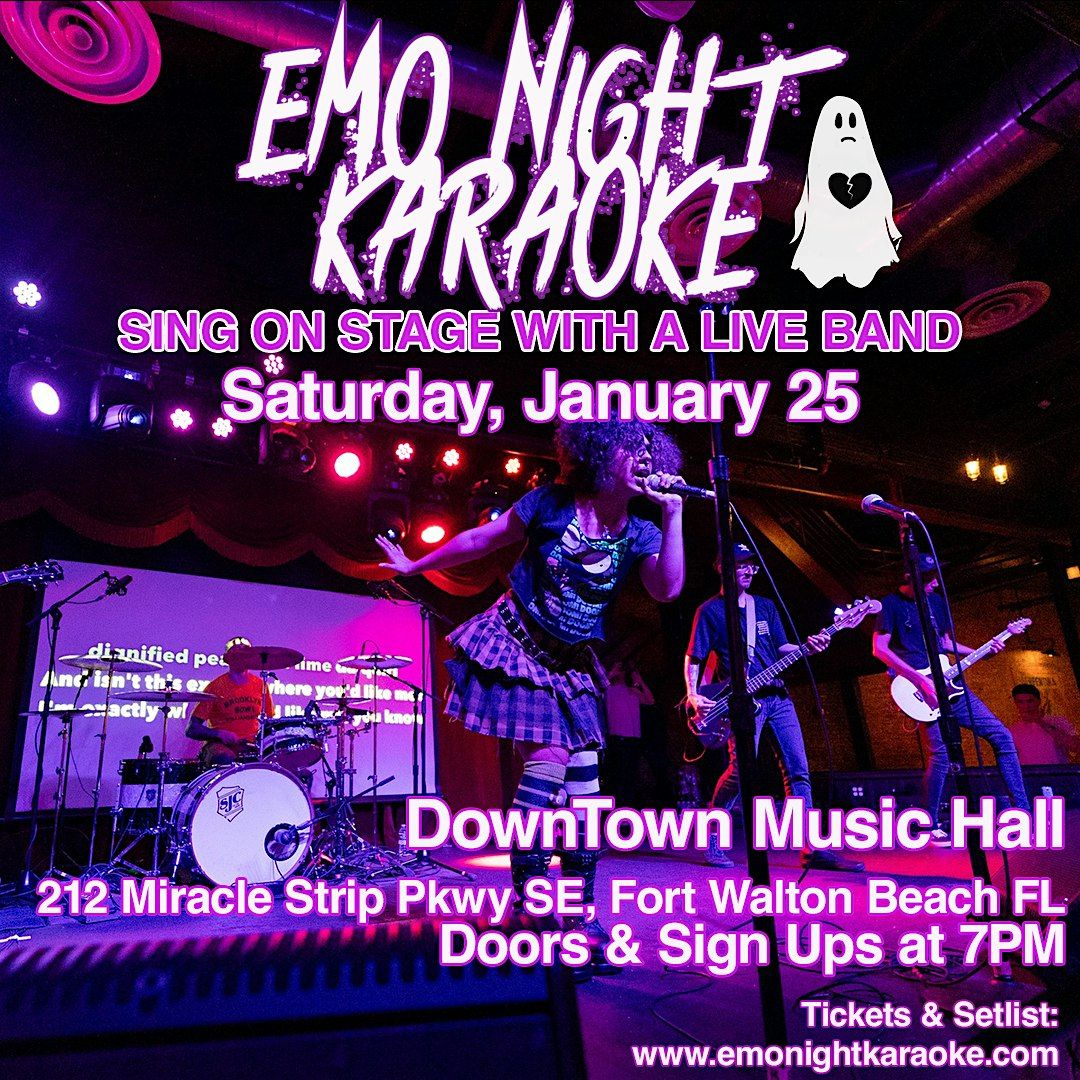 Emo Night Karaoke  1\/25 @ Downtown Music Hall