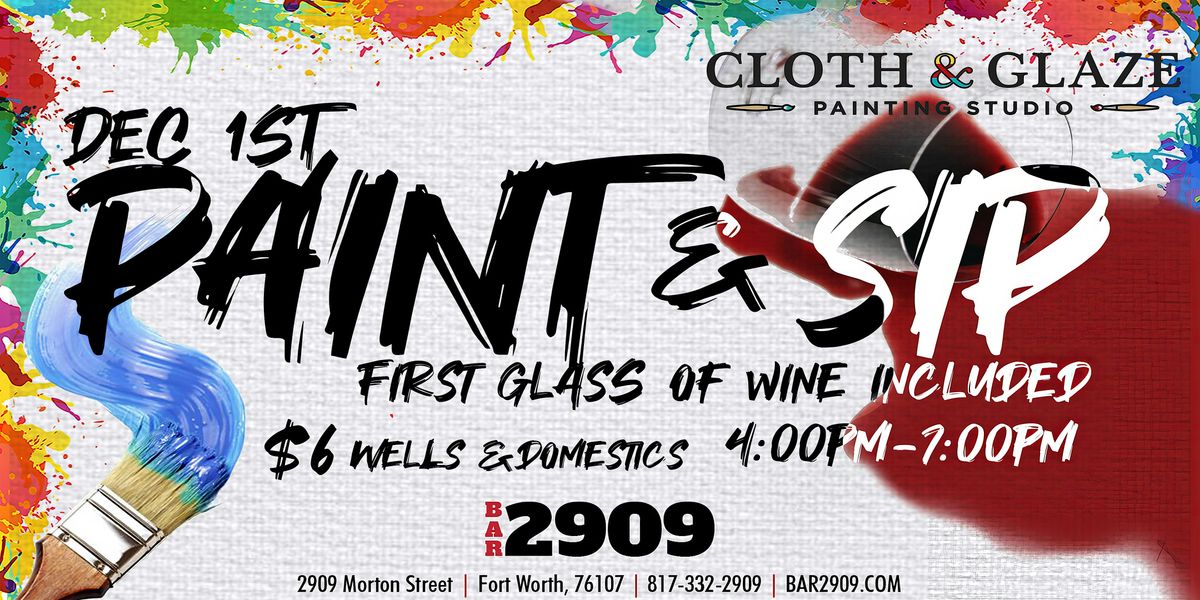 Paint & Sip Night at BAR 2909!