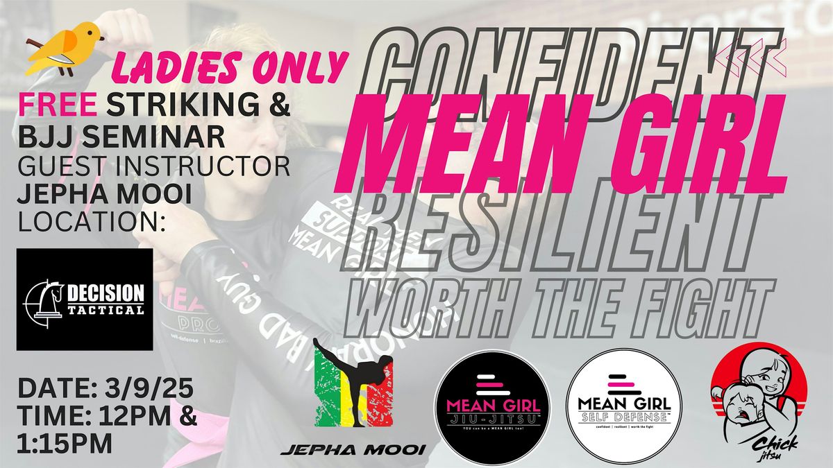 FREE WOMEN'S ONLY Striking & BJJ Seminar w\/ Jepha Mooi (MGSD Sponsored)