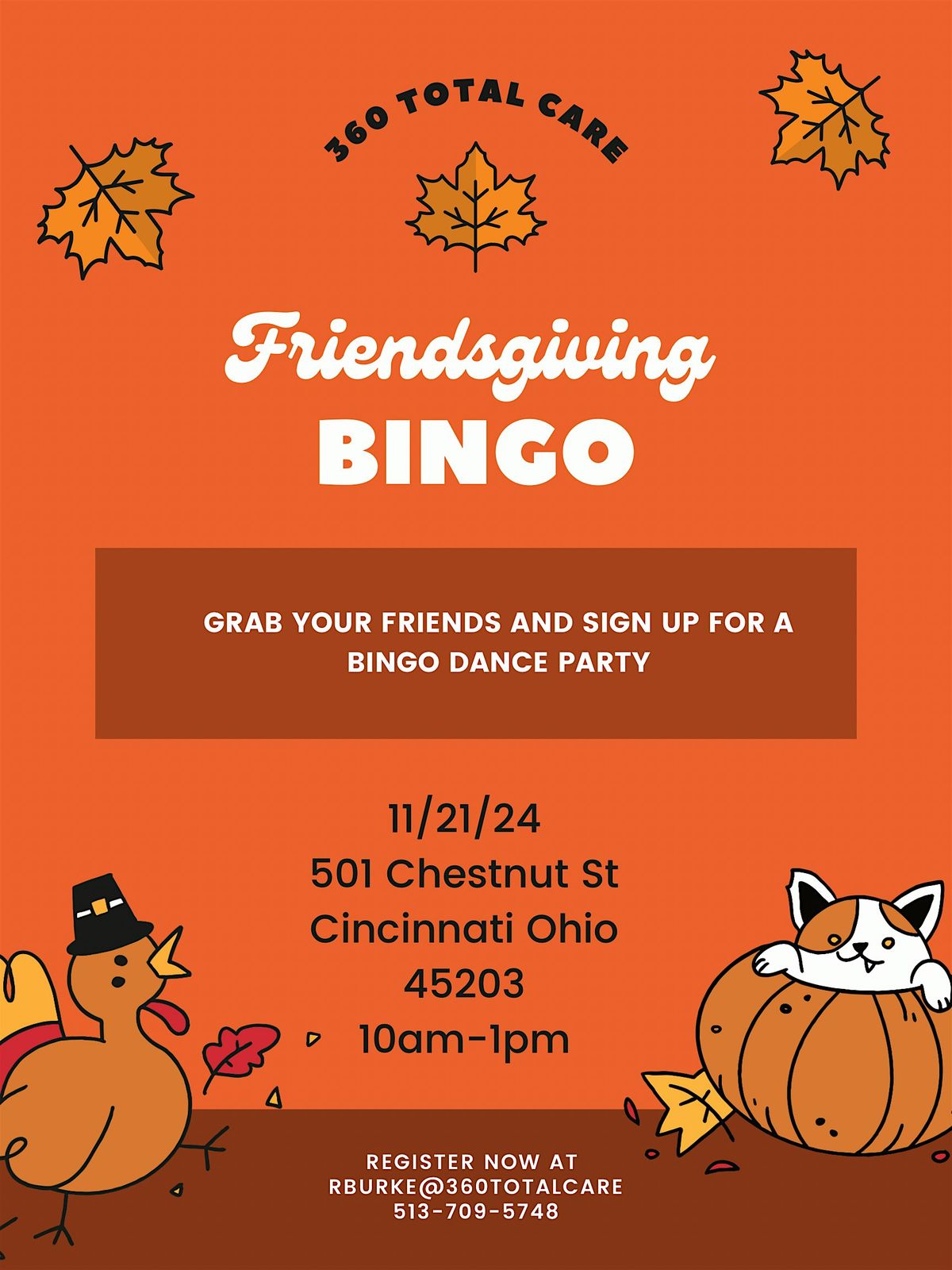 Friendsgiving Bingo