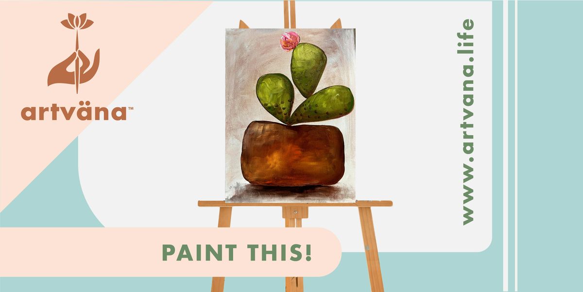 Artvana Paint & Sip at the 15% Board Game Cafe Tacoma August 2025