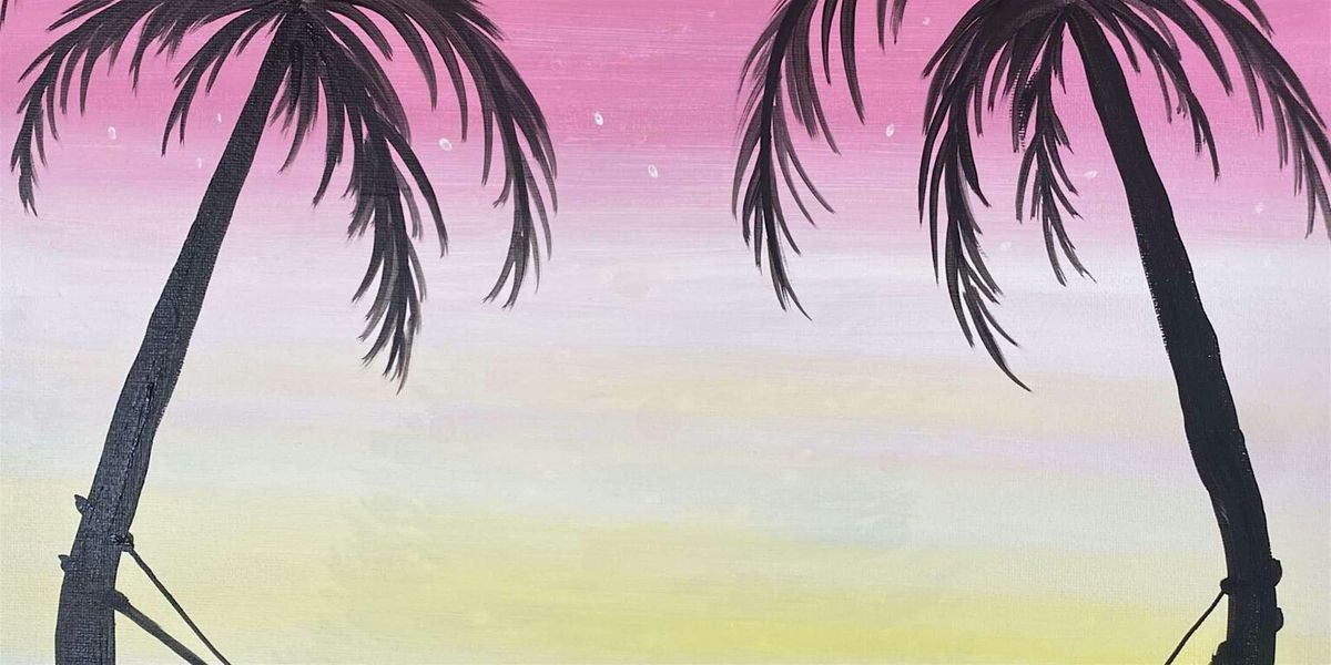 The Hammock Between the Palm Trees - Paint and Sip by Classpop!\u2122