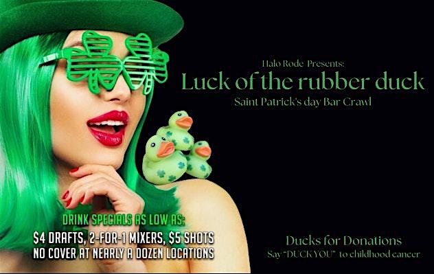 Luck of the Rubber Duck, St. Patrick's day Bar Crawl