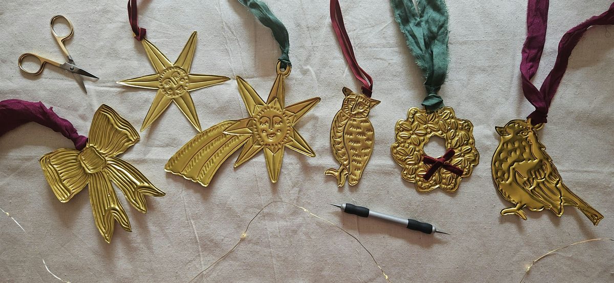 Festive-inspired tin embossing workshop