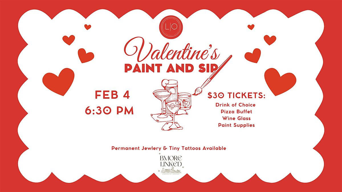 Valentines Wine Glass Paint & Sip