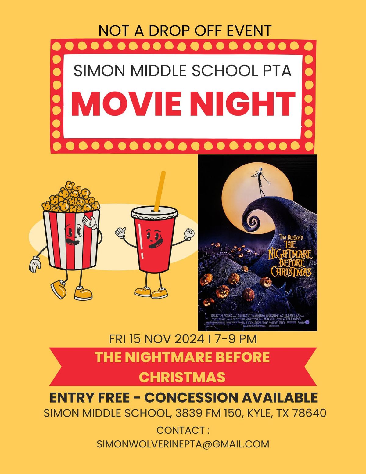 Movie Night - presented by Simon PTA 