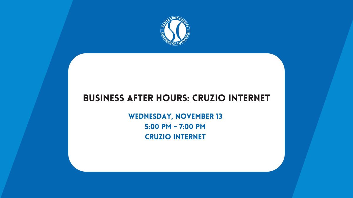 Business After Hours: Cruzio Internet