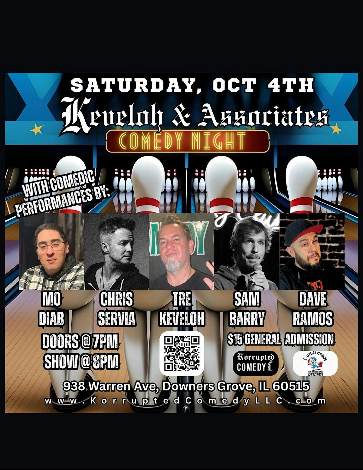 Korrupted Comedy Presents: Keveloh and Associates @ The Tivoli in DG!