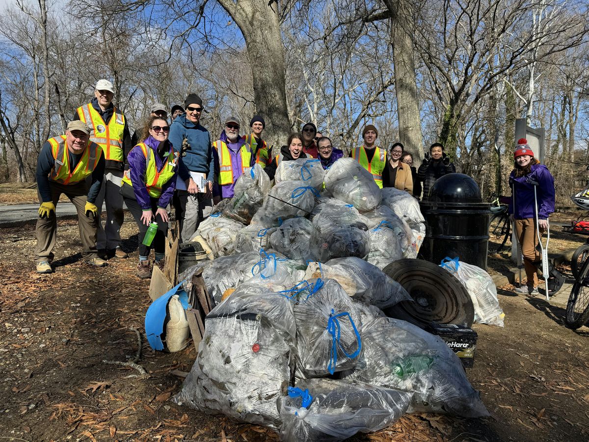 Trash Cleanup at Belle Haven Park