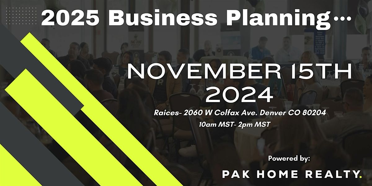 2025 Business Planning Workshop  - Envision, Create, & Implement