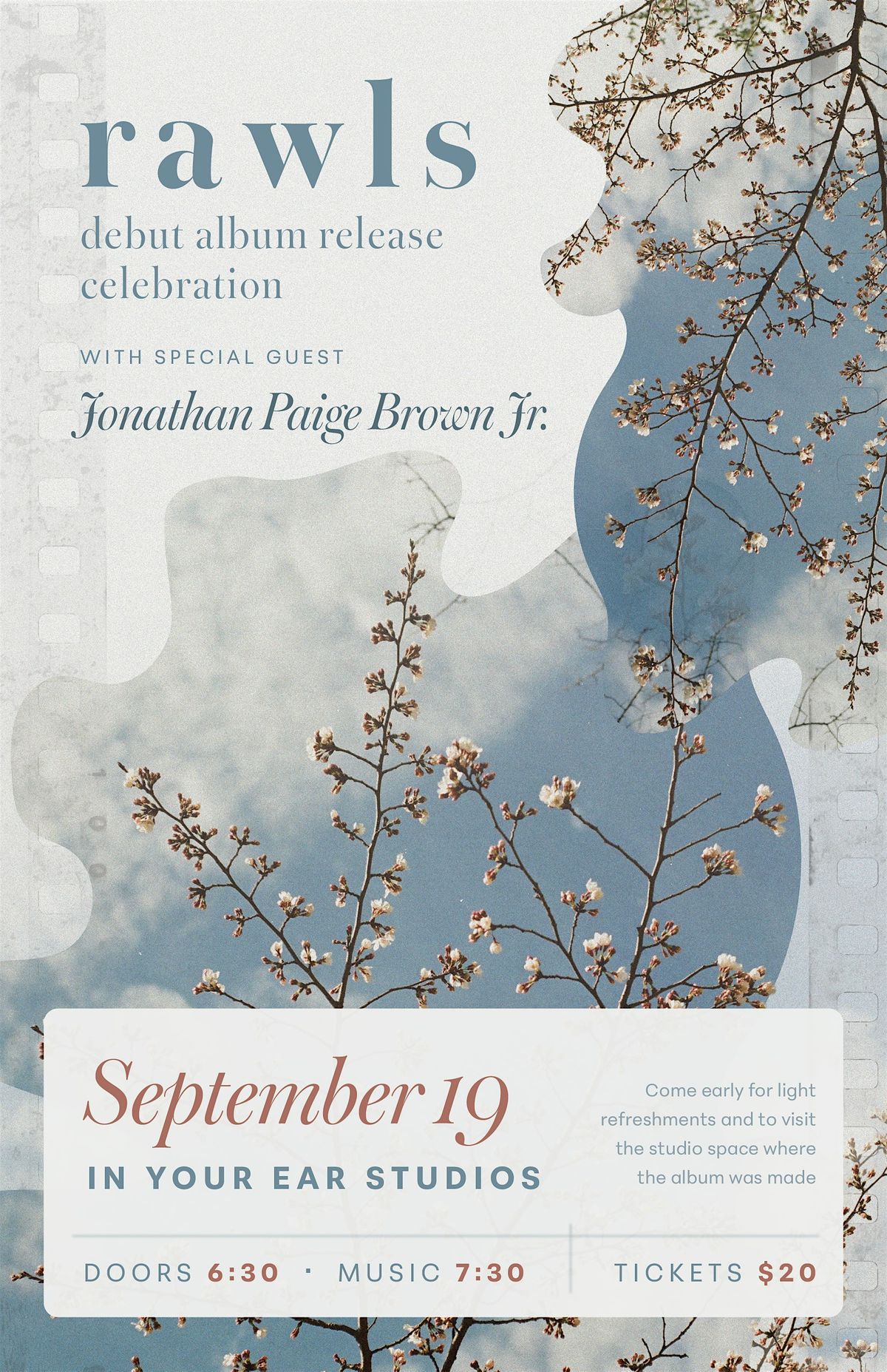 r a w l s Album Release with Jonathan Paige Brown Jr.