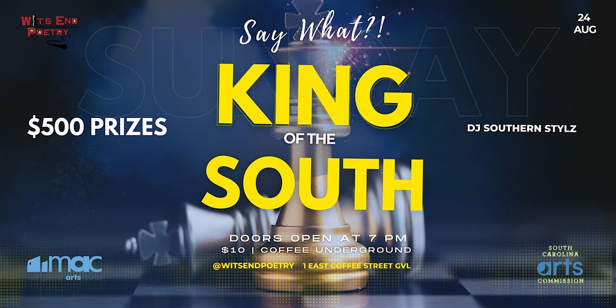 King of The South Poetry Slam at Coffee Underground