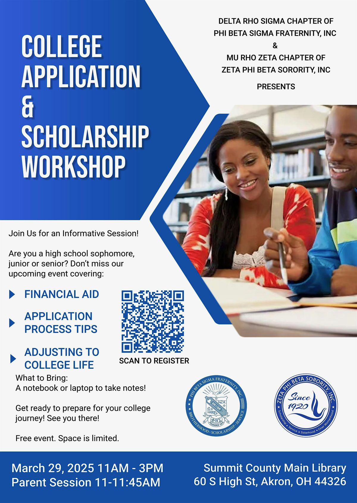 The Blue and White Scholarship Workshop