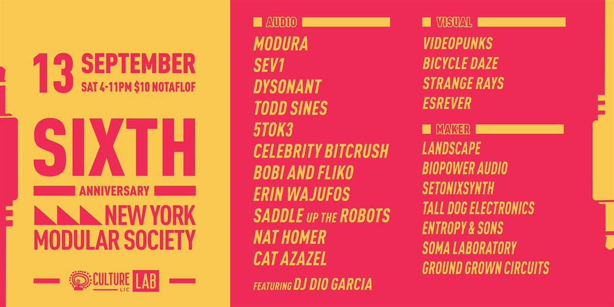 New York Modular Society 6th Year Anniversary