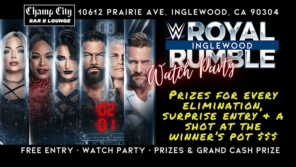 Win Big\u2014The Ultimate Royal Rumble Watch Party & Cash Prize Experience!