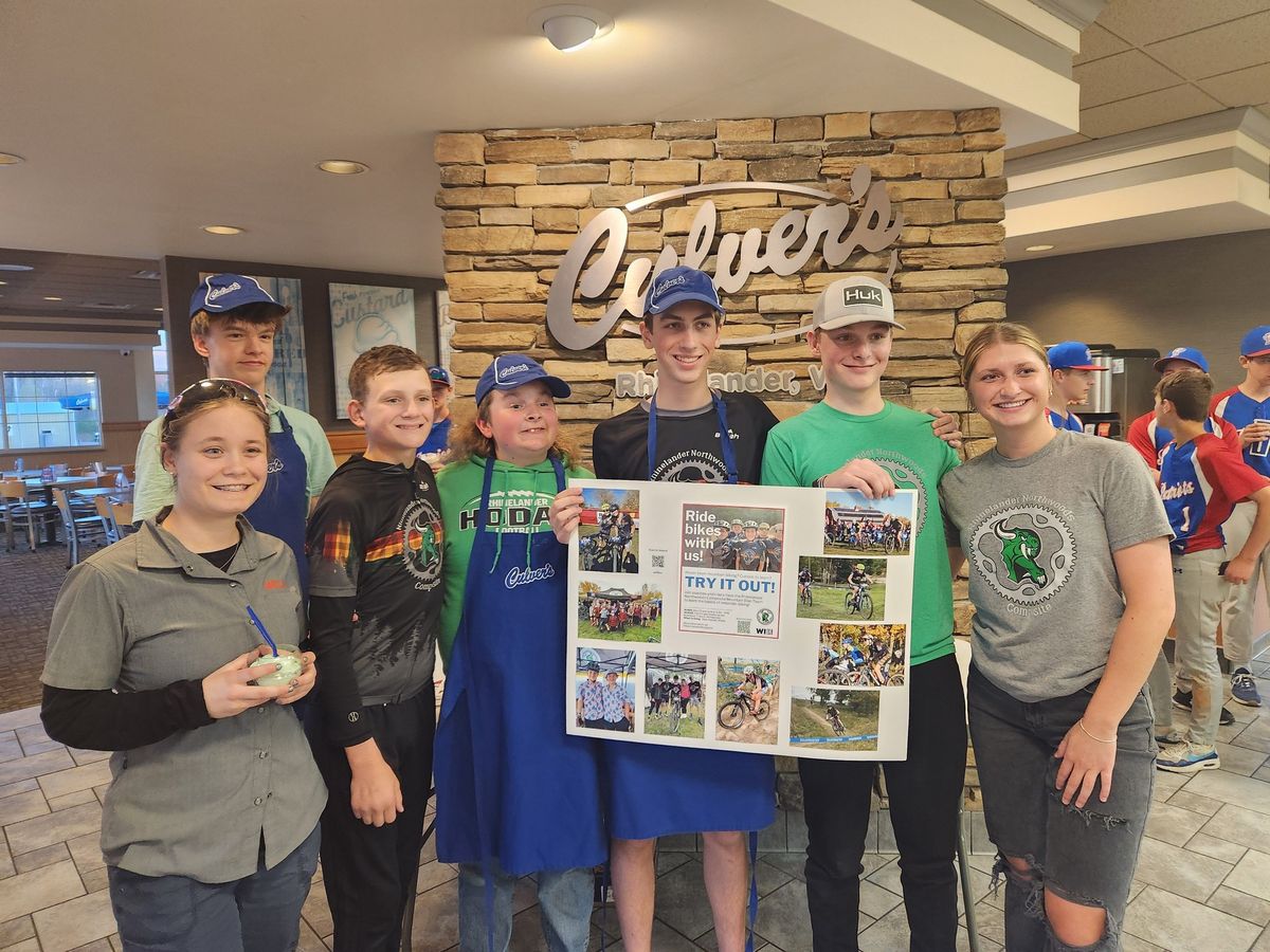 Culvers Share Night Benefitting Northwoods Composite Mountain Bike Team