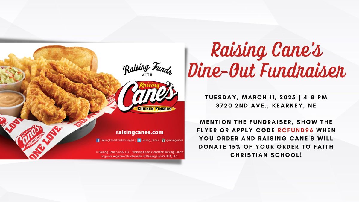 Raising Cane's Dine-Out Fundraiser